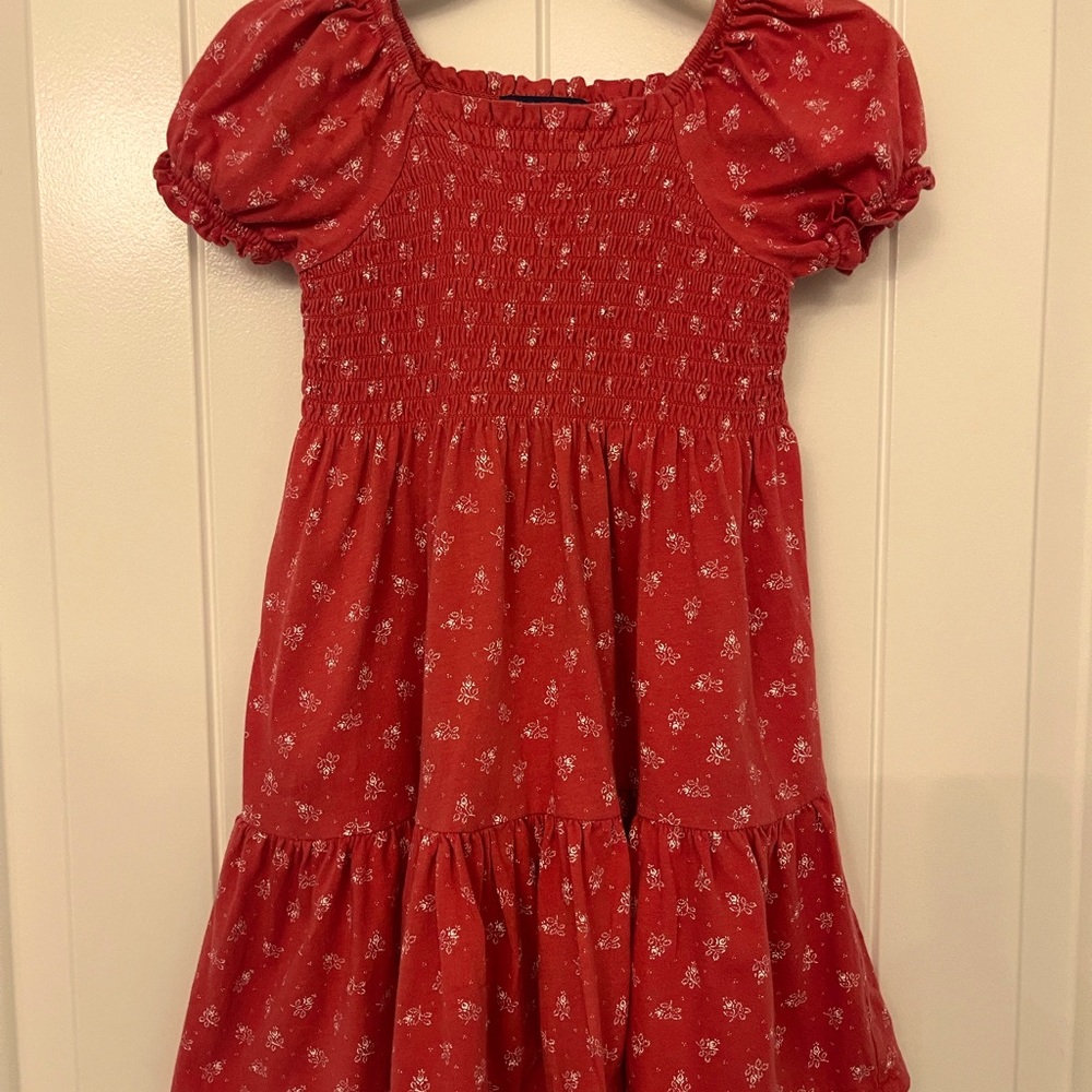 Girls Polo Red dress Size 3T. 100% cotton.